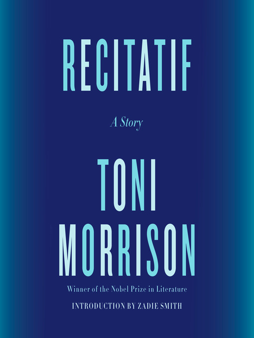 Title details for Recitatif by Toni Morrison - Wait list